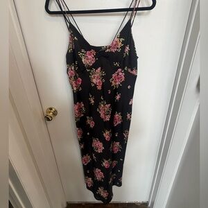 Zara Black Floral Dress